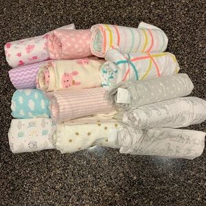 13 Receiving Blankets! Mixed Brands